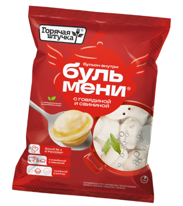 Бульмени с говядиной и свининой