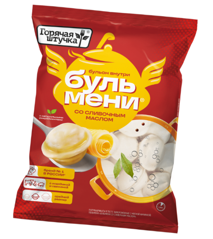 Бульмени со сливочным маслом